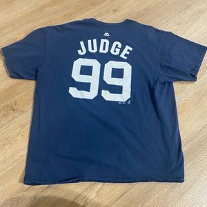 Aaron Judge New York Yankees Majestic T Shirt Size XL